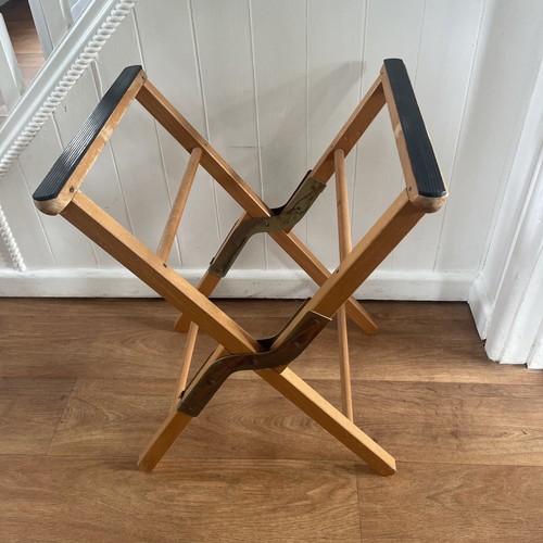 Vintage wooden folding luggage - vintage,