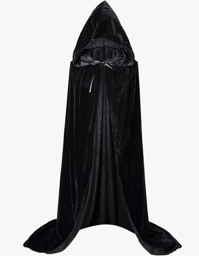 Adult velvet hooded - velvet, robe