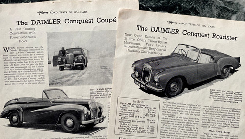 Daimler conquest roadster - daimler,