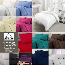Duvet Cover Set Egyptian Cotton Quilt Cover Bedding Set Single Double King Super
