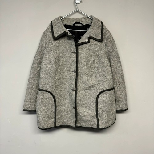 Vintage grey boiled wool - grey,