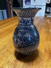 Spanish Ceramic Vase Blue