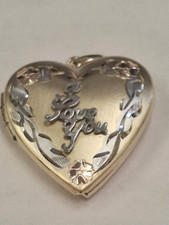 10k Gold Heart I Love You Locket 5. 3Grams