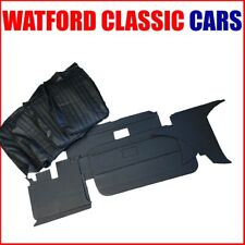 MGB Roadster  All Black  Front Seat Covers and Trim kit 1972-1980