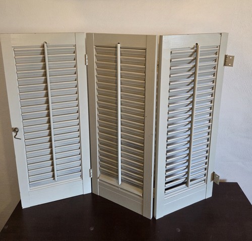 Vintage louvered wooden window - vintage,