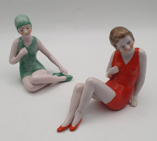 Art deco porcelain bathing - porcelain,