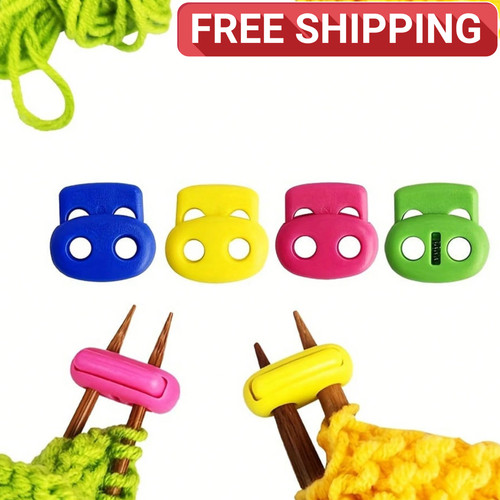 Knitting needle stoppers - needle,