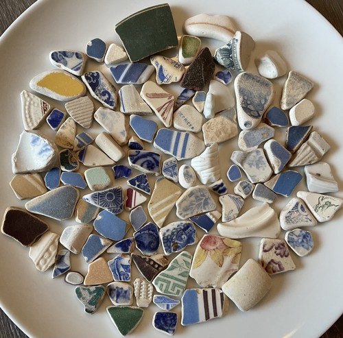 Sea pottery pieces 250grms - sea,