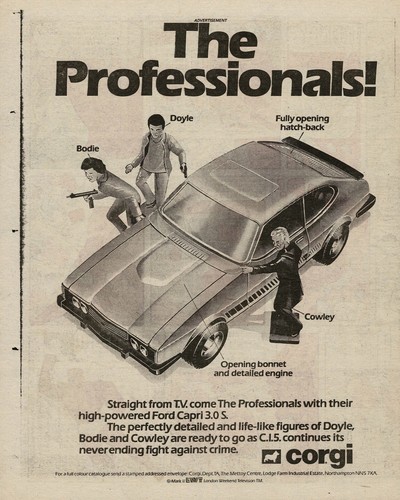 1980s vintage corgi ford capri - corgi,