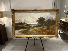 James Edwin Meadows — Signed Victorian Landscape — Original Oil Painting (1868)