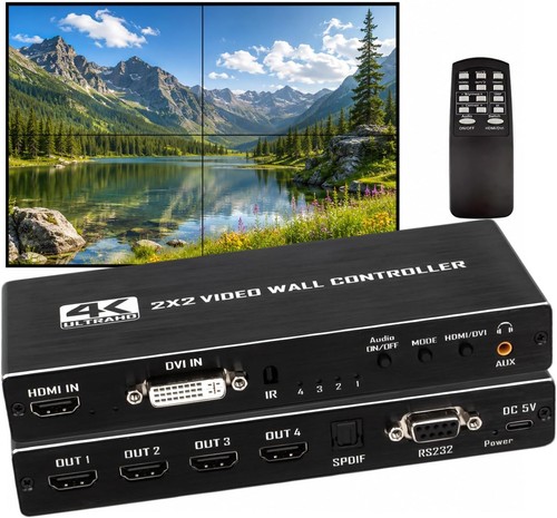 2x2 hdmi video wall - 4k,