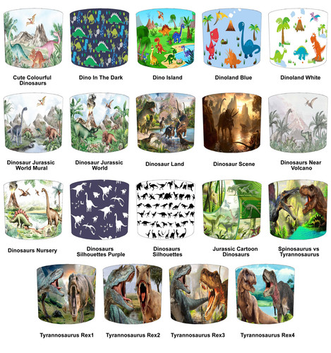 Dinosaurs drum lampshades for - dinosaurs,