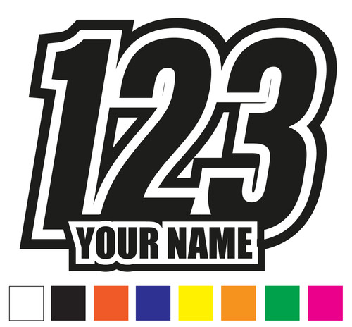 Race numbers set car - numbers, 3