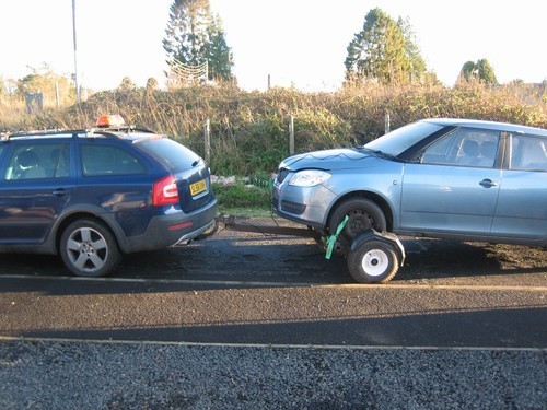 Car recovery towing dolly - car,