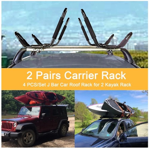 Kayak roof rack bar carrier - j-bar,