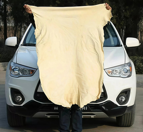 Large natural chamois - chamois, leather