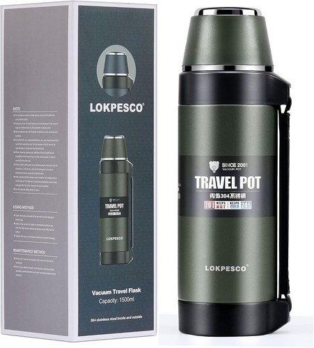 Flask for hot drinks - flask, drinks,