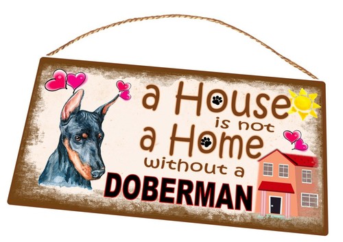 Doberman novelty metal hanging - metal,