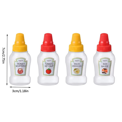 4pcs mini ketchup - mini, sauce