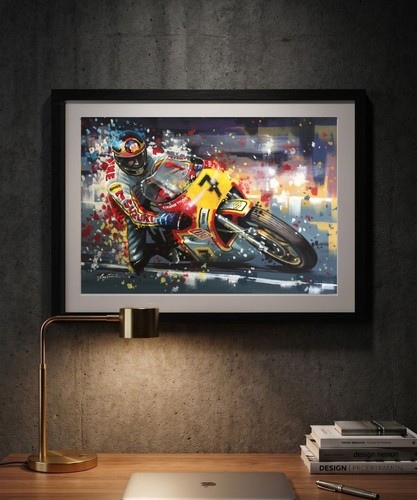 Barry sheene motogp - a3, print
