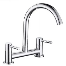 Modern Dual Lever Chrome