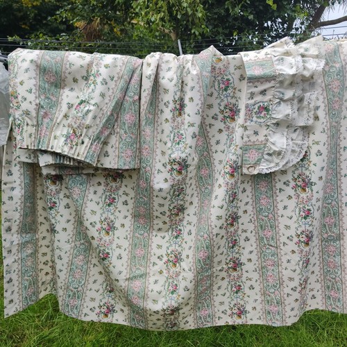 Dorma floral green pink - floral,