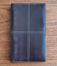 Vintage Filofax Slimline Cross Italian Leather  chocolate brown