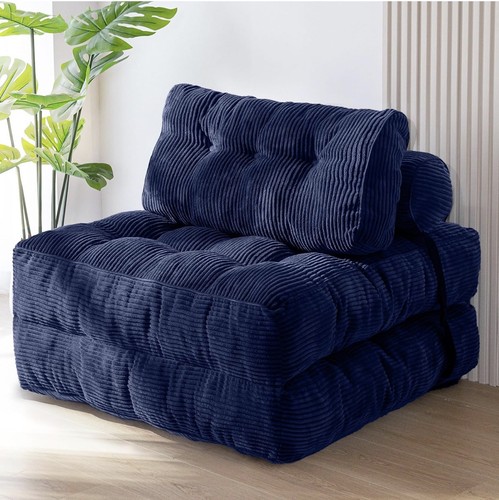 Folding sofa bed navy - sofa,