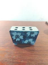 Carol Francis H/ Crafted & Painted Flower Brick Vase (A)