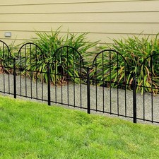 Set of 10 Metal Garden Fencing