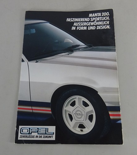 Brochure opel manta - b, with