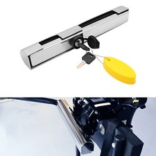 Outboard Motor Lock Stainless Steel Boat Outboard Motor Engine Lock 304mm w Keys