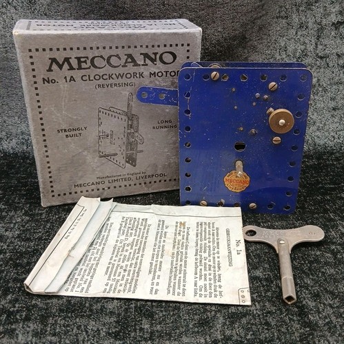 Meccano clockwork motor - meccano, no