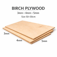 Birch Plywood Sheets 50×30 cm