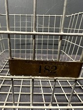 Vintage Wire Gym Locker Basket