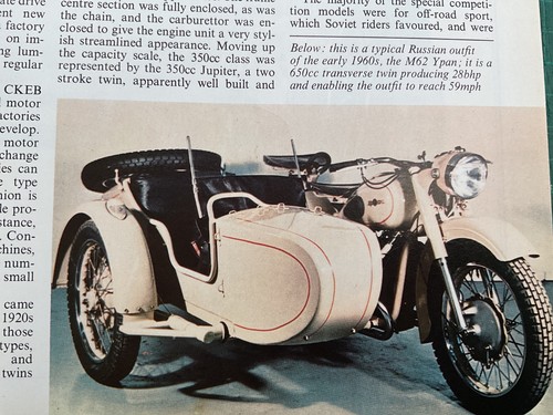 Cossack sidecar outfits - cossack, trials