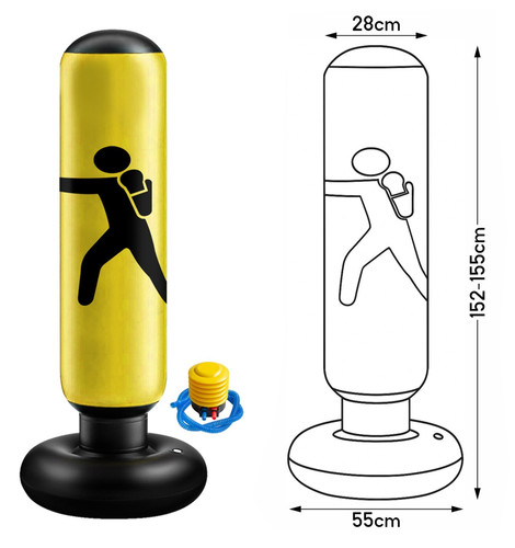 Inflatable punching bag kids - punching,