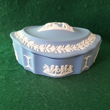 Wedgwood Blue Jasperware Oval