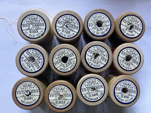 Twelve sylko wooden - sylko, reels