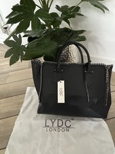 LYDC BLACK CHAIN DETAIL BAG