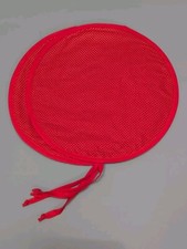 Pair of Aga Hob Lid Mats Pads Round Hob Lid Covers Christmas Red End Gold 
