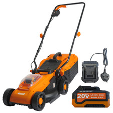 Cordless Lawnmower 330mm Cutting Width - 3 Cutting Heights - 30L Collection Box