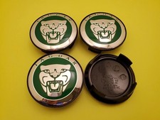 4 Piece Fits Jaguar Wheel Center Caps Green 59mm S-Type X-type XF XJ8 XEL XJL XK