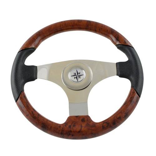Boat steering wheel wood - boat,