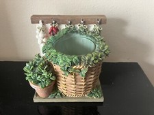 RARE YANKEE CANDLE HERB GARDEN CANDLE VOTIVE HOLDER DISCONTINUED CANDLE HOLDER