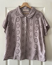 privatsachen shirt top 2 purple embroidered cotton kleiderbe