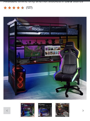 Rocker battle bunk bed - battle,