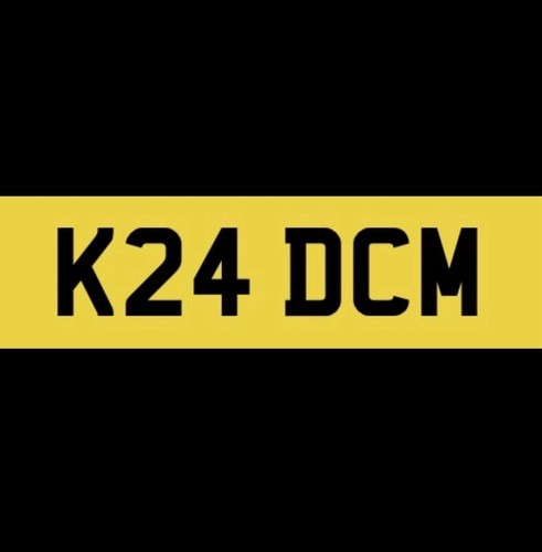 Private number plate - plate, k24dcm