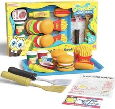 SpongeBob SquarePants Krabby Patty Cook Playset 27 Pieces New Kids Toy Age 3+