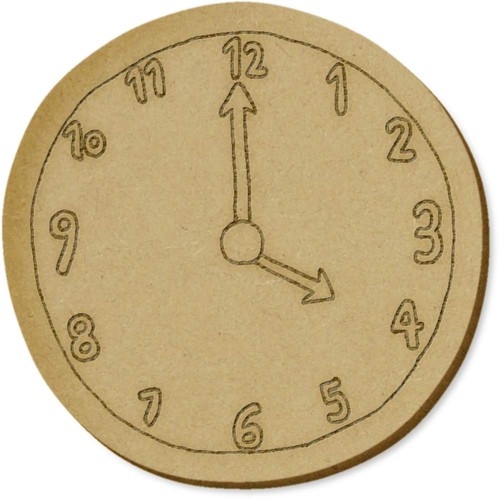 Clock face craft - x, face'
